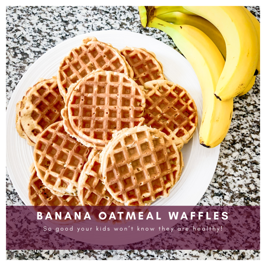 banana oatmeal waffles