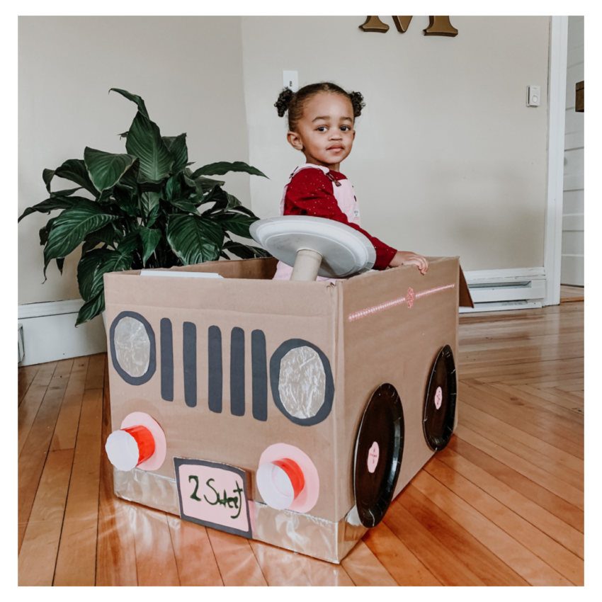 Cardboard Box car DIY