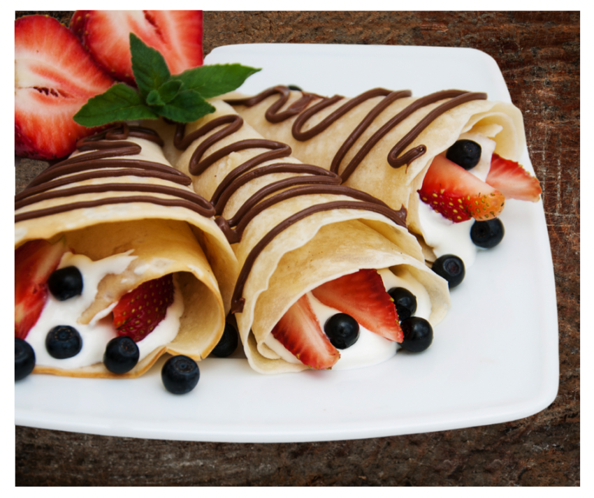 easy crepes with sweet filling recipe